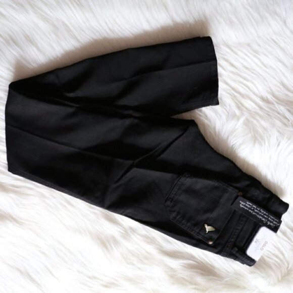 NWT Anthropologie M.i.H Slim Black Long Jeans Size 25 - Picture 4 of 10
